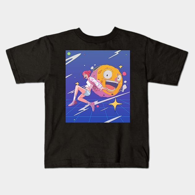 Moon Festival Kids T-Shirt by Shaogao